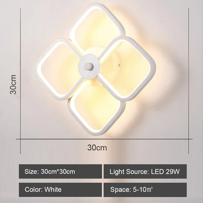 DecorBites™ LED Wall Sconce Light Acrylic Lamp for Bedroom Corridor Chandelier Style