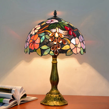 Decorbites™ Libellen Tiffany Bleiglas Tischlampe Vintage Schlafzimmer Schreibtischleuchte