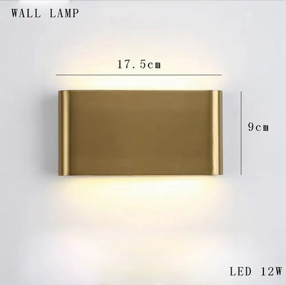 DecorBites™ Gold Round LED Wall Lamps for Luxury Home Decor