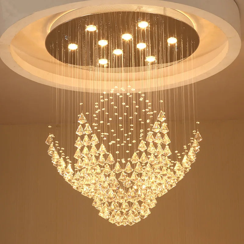 DecorBites™ Crystal Chandelier for Living Room, Bedroom, Dining Room, Staircase