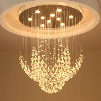 DecorBites™ Crystal Chandelier for Living Room, Bedroom, Dining Room, Staircase