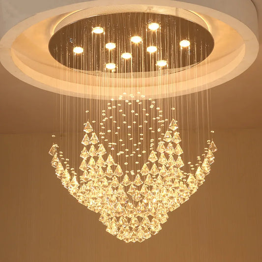 DecorBites™ Crystal Chandelier for Living Room, Bedroom, Dining Room, Staircase