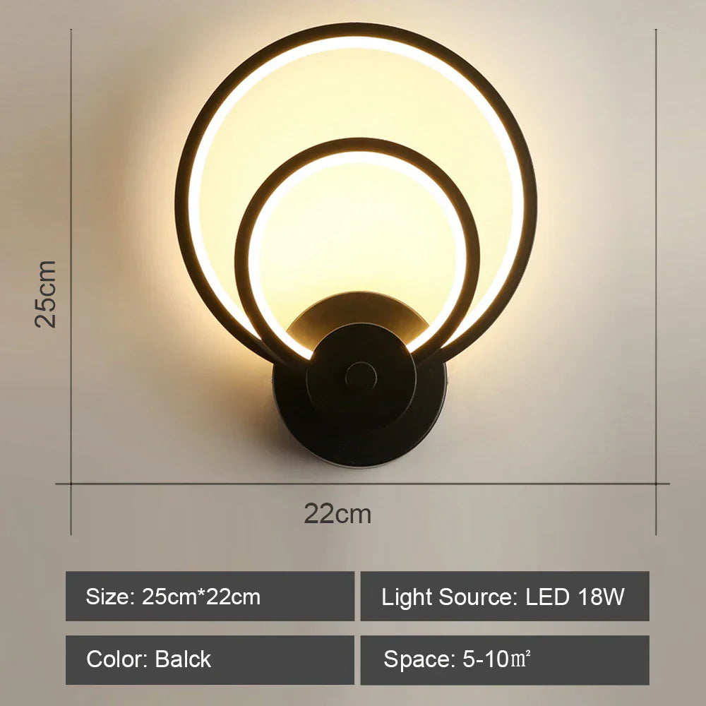 DecorBites™ LED Acrylic Wall Light Shade for Bedroom Living Room Home décor