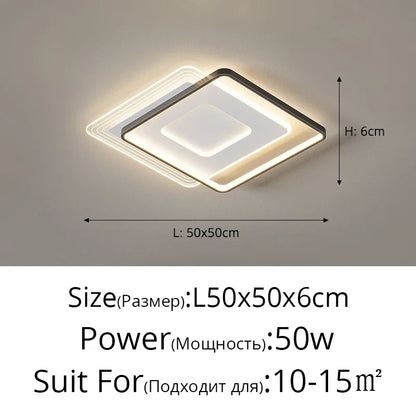 DecorBites™ LED Ceiling Lights Techo for Living Room Study Dining Kitchen Decor