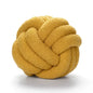 Decobites Lamb Fleece Sofa Bed Pillows, High-End Knotted Ball Cushions for Elegant Living Room Decor