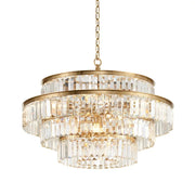 Decorbites™ Lámpara de Colgante de Luster de Cristal Dorado para Salón de Estar, Comedor, Dormitorio de Lujo