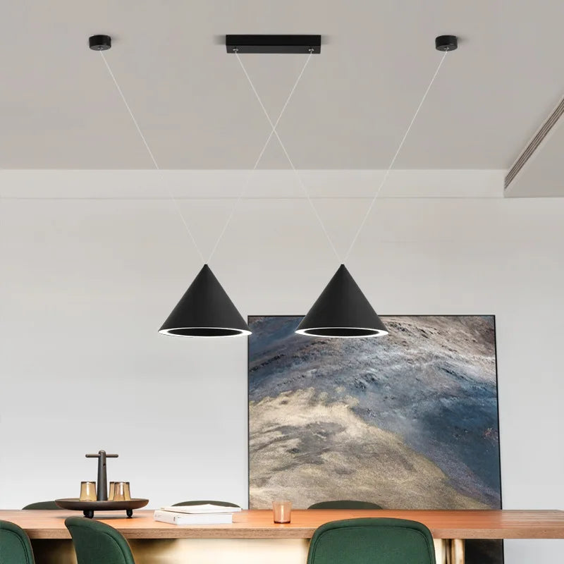 DecorBites™ LED Pendant Lamp: Minimalist Kitchen Island Hanging Light for Living Room & Dining Table