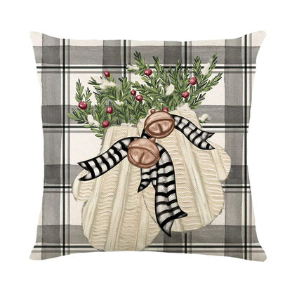 DecorBites™ Christmas Pillowcase Collection - Festive Sofa Decor with Christmas Tree, Elk, Snowman