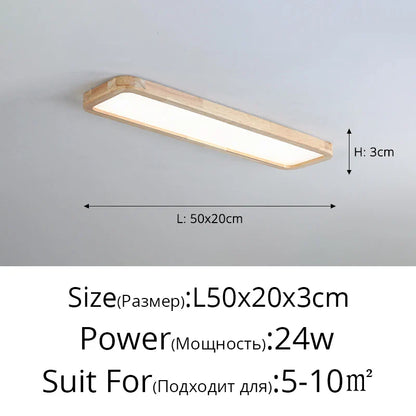 DecorBites™ LED Ceiling Lights: Modern Nordic Kitchen Study Living Room Dimmable Remote Control