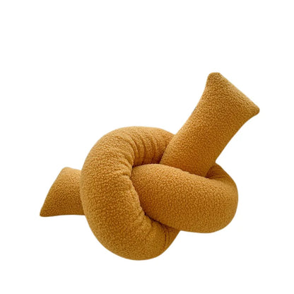 DecorBites™ Kids Comfort Knotted Cushion: Handmade & Bendable for Couch, Bed, Car, Office.