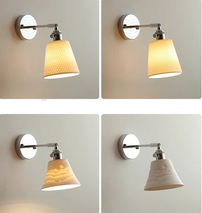 DecorBites™ Ceramic LED Wall Light Sconce, Pull Chain Switch, Modern Style