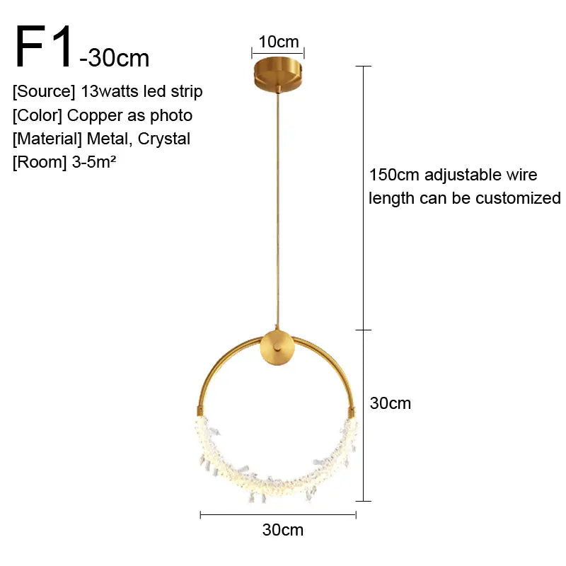 DecorBites™ Gold Nordic Pendant Lights Indoor Kitchen Dining Room Home Decor