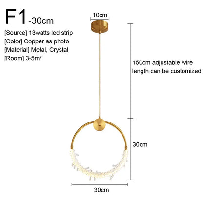 DecorBites™ Gold Nordic Pendant Lights Indoor Kitchen Dining Room Home Decor