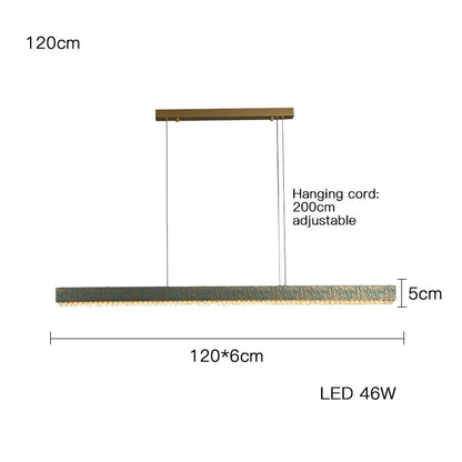 ثريا السقف LED الكريستالية النحاسية الزرقاء من DecorBites™ لغرفة الطعام