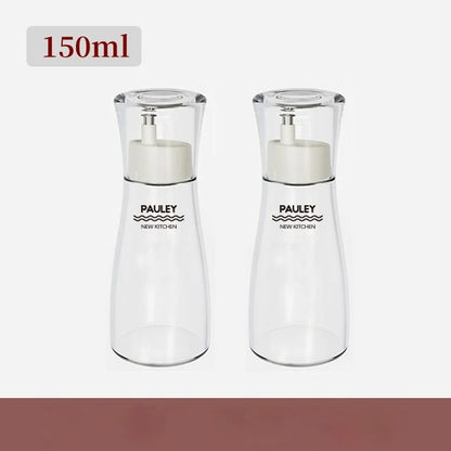DecorBites™ Glass Seasoning Bottle Set for Cooking: Oil, Vinegar, Soy Sauce, Barbecue Spray