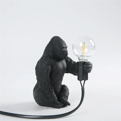 DecorBites™ King Kong Resin Night Light: Customizable LED Table Lamp for Modern Living Spaces