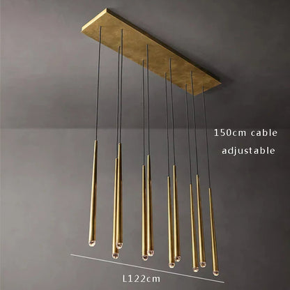 Lámpara de techo DecorBites™ con forma de gota de agua de cristal para una decoración clásica de sala de estar.