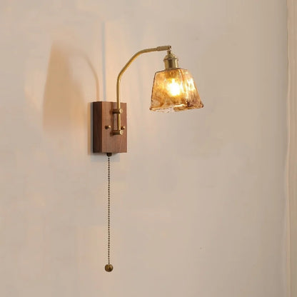 DecorBites™ Glass Copper LED Wall Lamp Modern Stair Light Fixtures applique murale