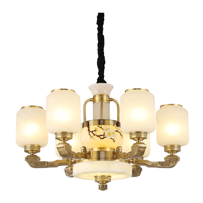 DecorBites™ Jade Chandelier for Luxe Living Spaces