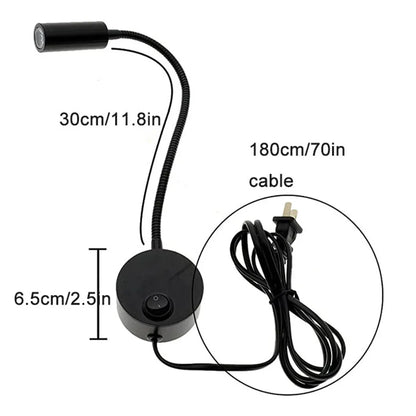 Juego de lámparas de pared LED DecorBites™: 2 apliques de pared de 3 W y 4000 K con enchufe para cabecera de cama o mesilla de noche.