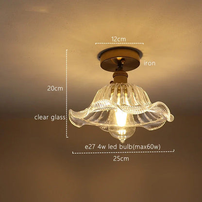 Lámpara colgante de cristal con rayas verdes DecorBites™ para decoración del hogar e iluminación de cocina