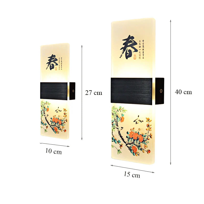 DecorBites™ مصباح حائط LED مربع الشكل بغطاء أكريليك للديكور المنزلي