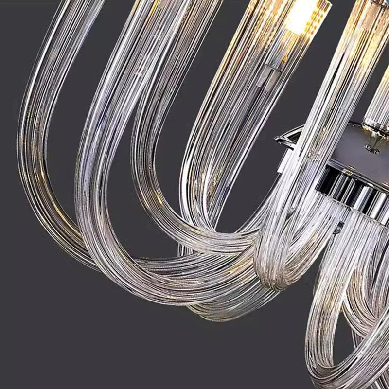 Satin Nickel LED Chandelier