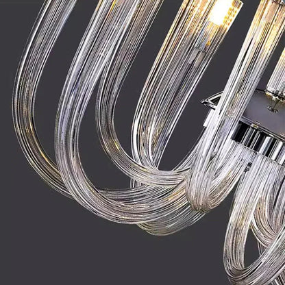 DecorBites™ LED Chandelier for Bedroom: Modern Ceiling Pendant Lamp Lighting Fixture