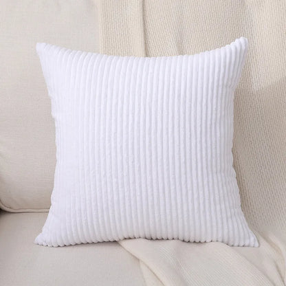DecorBites™ Lace Pompom Cotton Cushion Cover, 50x50cm, White Balls, Soft Seat Cover, Home Decor