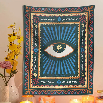 Decobites Retro Eye Tapestry Wall Hanging Hippie Boho Decor Witchcraft Tapestries