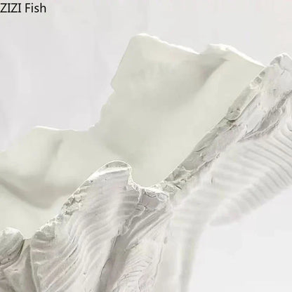 Jarrón de forma irregular DecorBites™: Decoración abstracta para escritorio que aporta un toque estético a cualquier habitación.