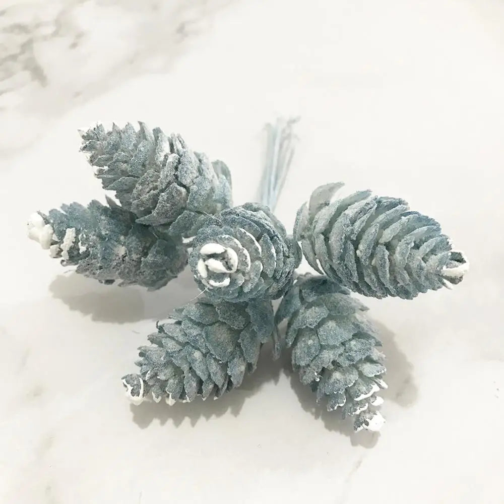 مجموعة DecorBites™ من زهور الكرز الزرقاء وزهور السداة لتزيين حفلات الزفاف في عيد الميلاد بنفسك