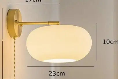 DecorBites™ Ceramic Wall Lamp with Knob Switch - Home Lighting