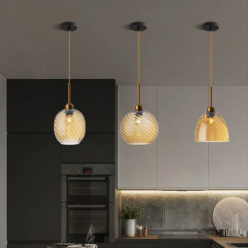 DecorBites™ Glass Chandelier Pendant Lights for Bedside, Kitchen, Restaurant, Bar, Home Lighting