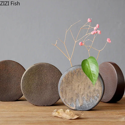 DecorBites™ Coarse Pottery Vase Small Flower Pot Room Aesthetic Decor