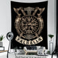 Decobites Viking Symbols Tapestry Wall Hanging for Psychedelic Home Decor