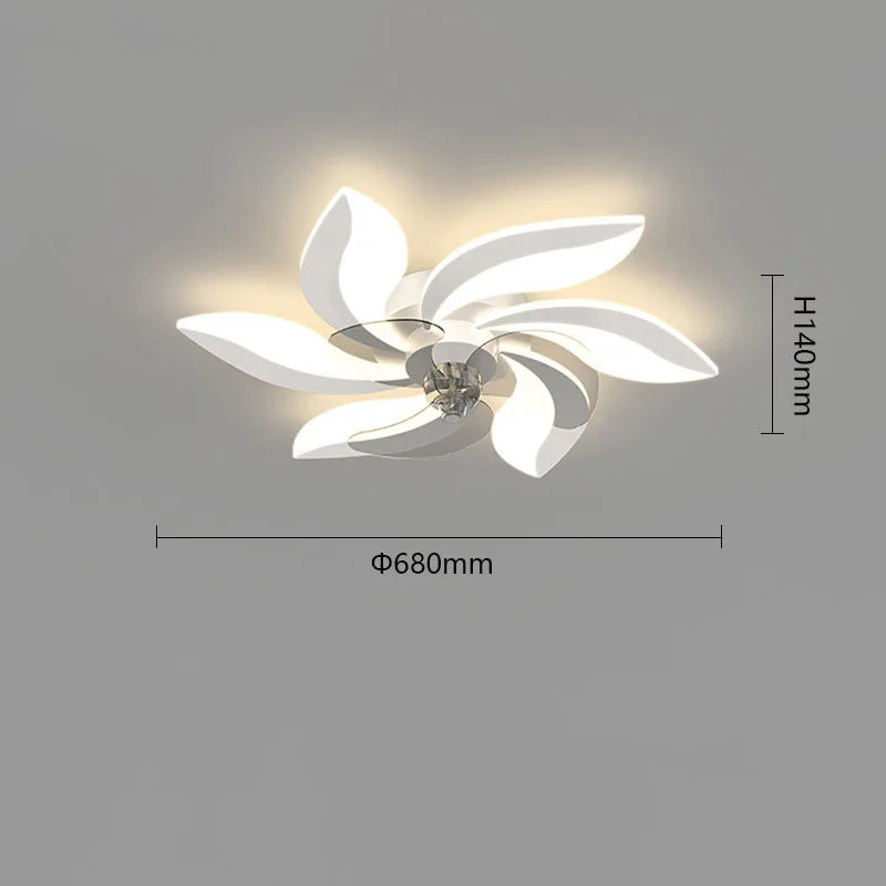 DecorBites™ Ceiling Fan Light Remote Control LED Ventilator Living Room Bedroom Indoor Lamp