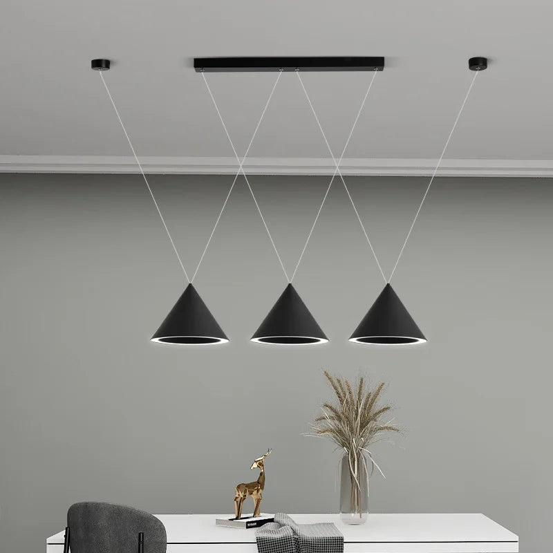 DecorBites™ LED Pendant Lamp: Minimalist Kitchen Island Hanging Light for Living Room & Dining Table