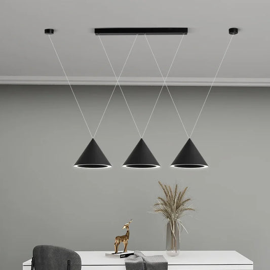 DecorBites™ LED Pendant Lamp: Minimalist Kitchen Island Hanging Light for Living Room & Dining Table