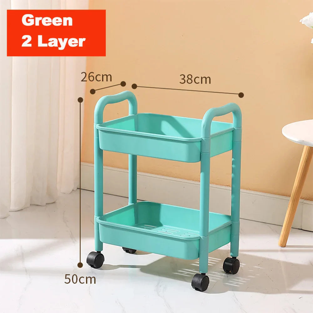Carrito de Almacenamiento para Cocina Decorbites™ Organizador de Utilidades con Ruedas Estante Carrito de Transeúnte