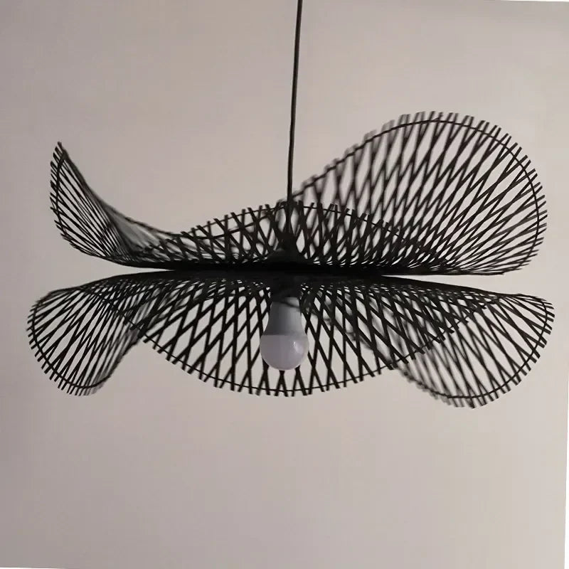 DecorBites™ Bamboo Pendant Lights: Japanese Handmade Kitchen Island Chandeliers