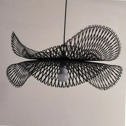 DecorBites™ Bamboo Pendant Lights: Japanese Handmade Kitchen Island Chandeliers