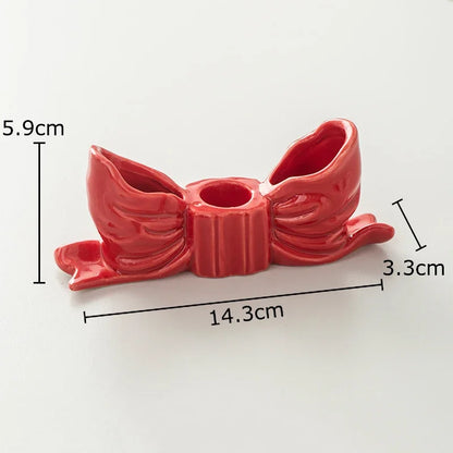 DecorBites™ Bowknot Candle Holder | Desk Decoration, Aroma Diffuser, Home Aroma Container