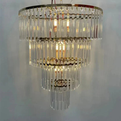 DecorBites™ Crystal Ice Bar Chandelier: Luxury Hotel Restaurant Living Room Lighting