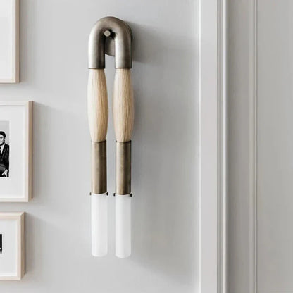 DecorBites™ Designer Tassel U-Shaped Wall Lamp - Gold/Silver/Black Metal - Hotel Living Corridor