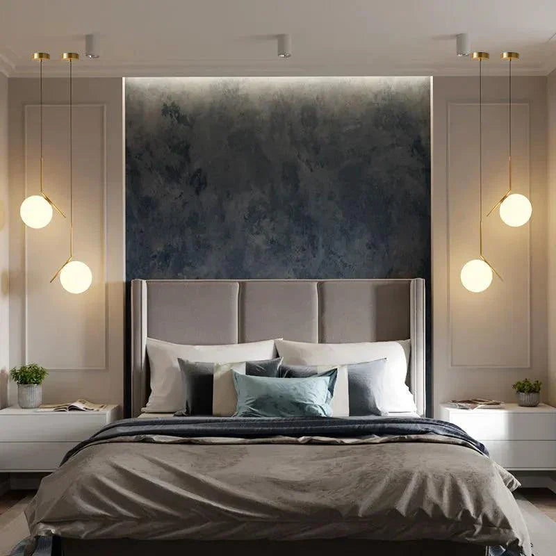 Lámpara colgante LED de bola de cristal DecorBites™ para bares y restaurantes - Estilo nórdico