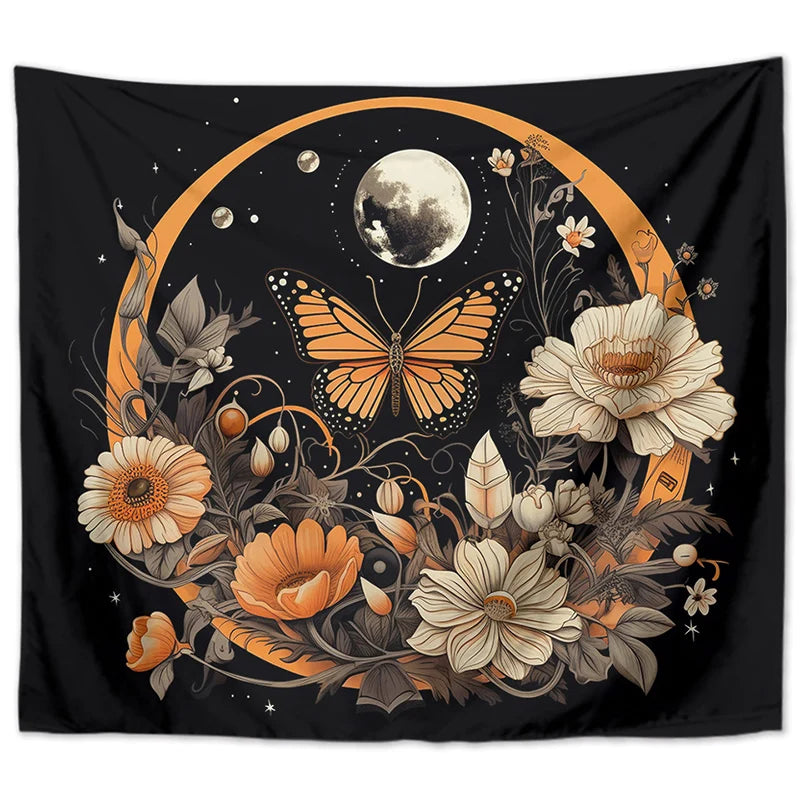 Decobites Sun Background Wall Tapestry for Home Decoration and Camping