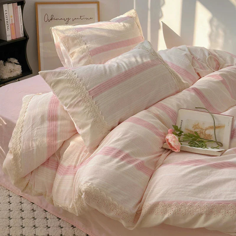 Lavender Lace Bedding Set