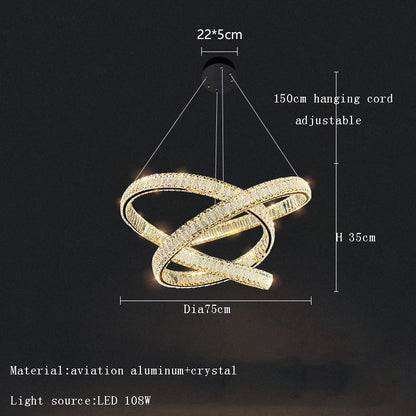 DecorBites™ Elegant Crystal Chandelier for Luxury Home Decoration