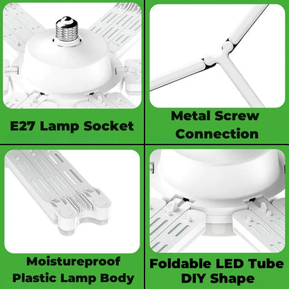 DecorBites™ Deformable LED Garage Lights 80W/100W/120W Ceiling Industrial E27 Bulb